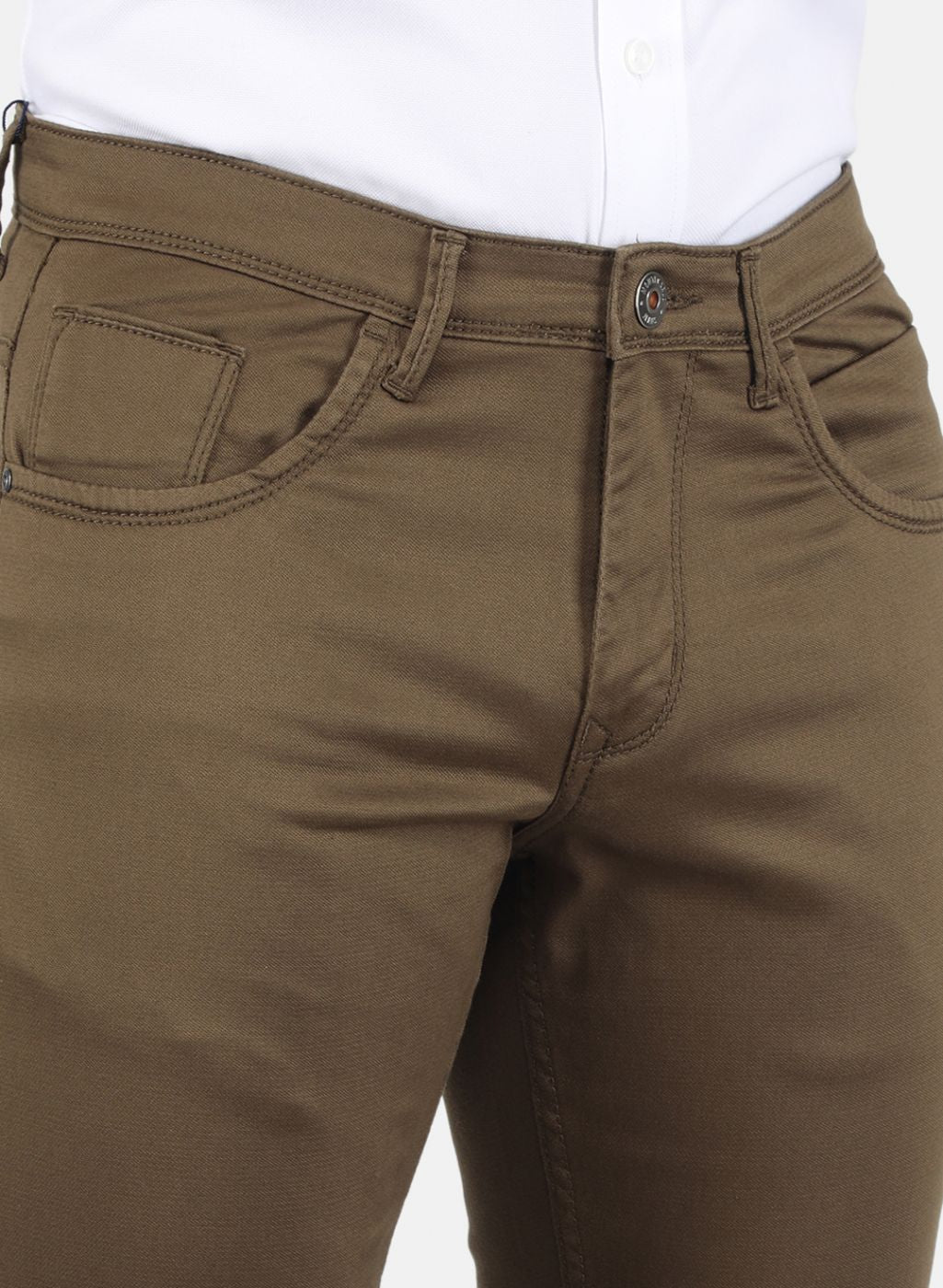 Men Brown Smart Fit Trouser