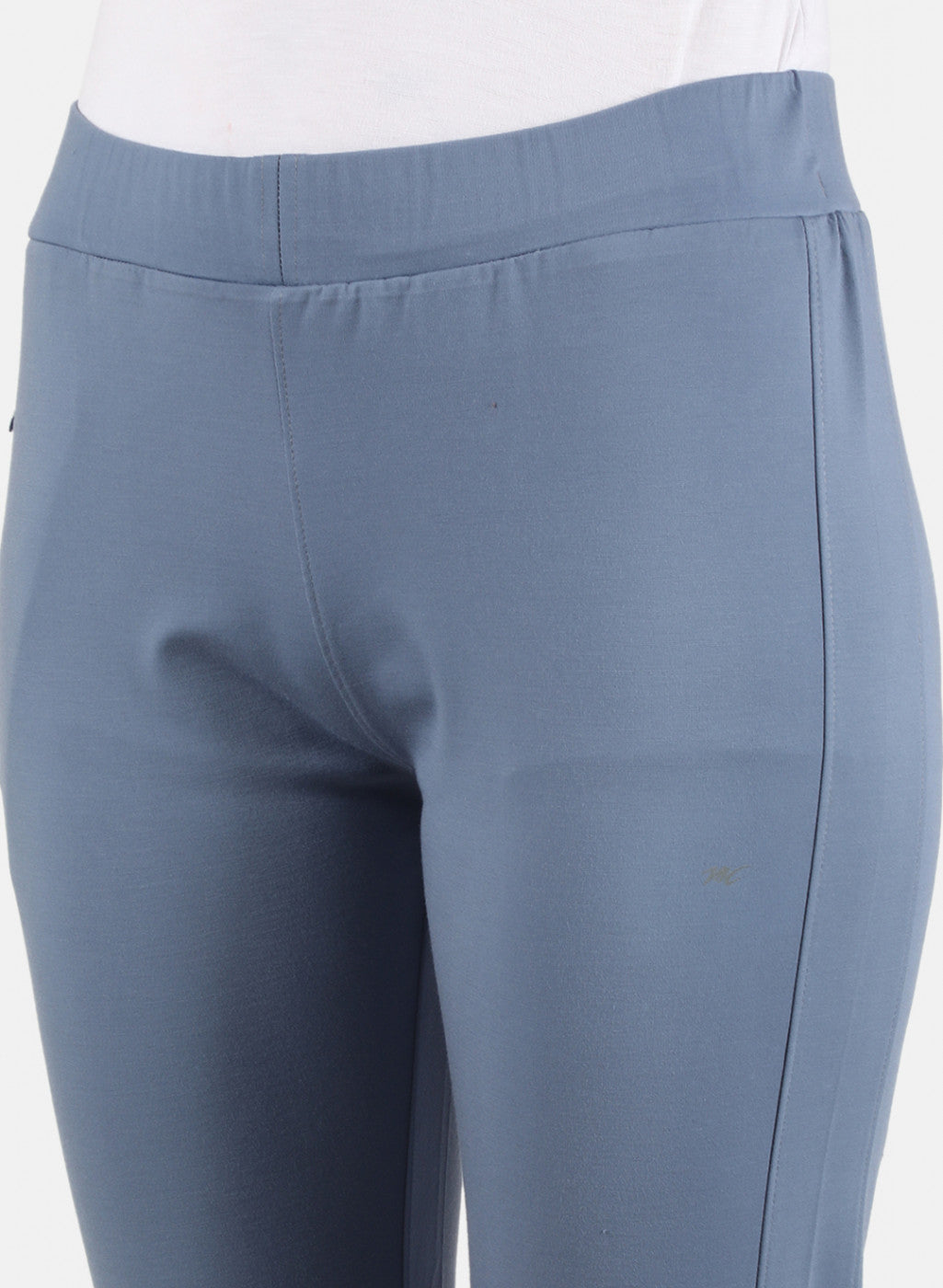 Women Grey Plain Capri