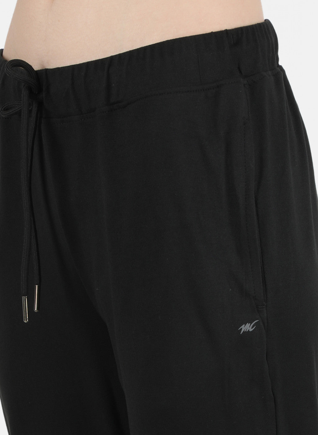 Women Black Plain Lower