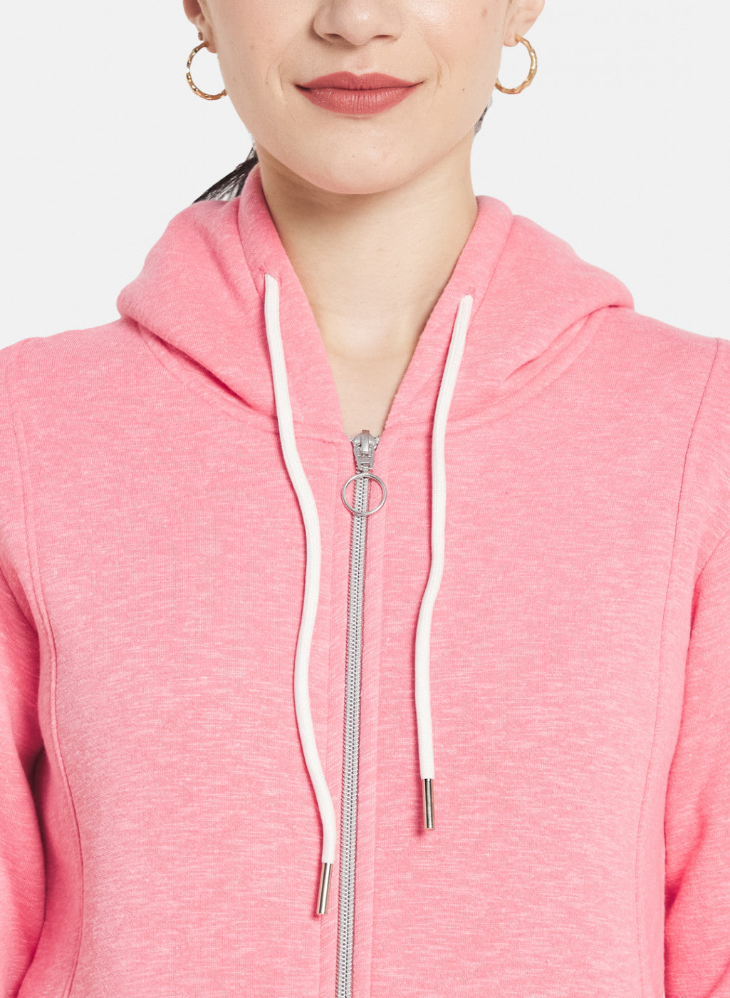 Women Pink Solid Sweatshirt