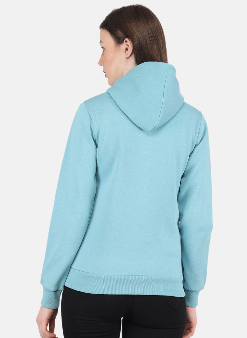 Women Blue Embroidered Sweatshirt