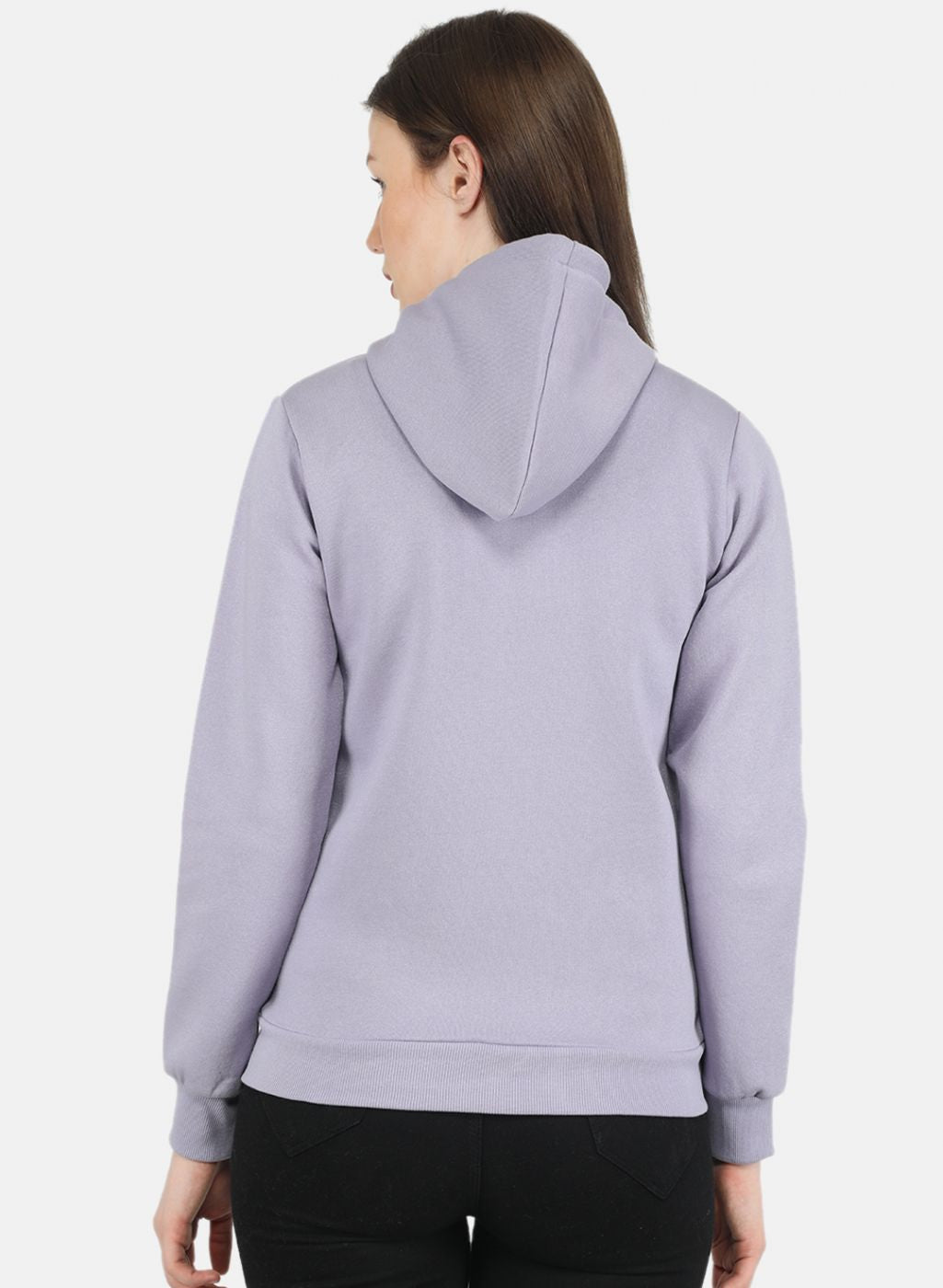 Women Purple Embroidered Sweatshirt