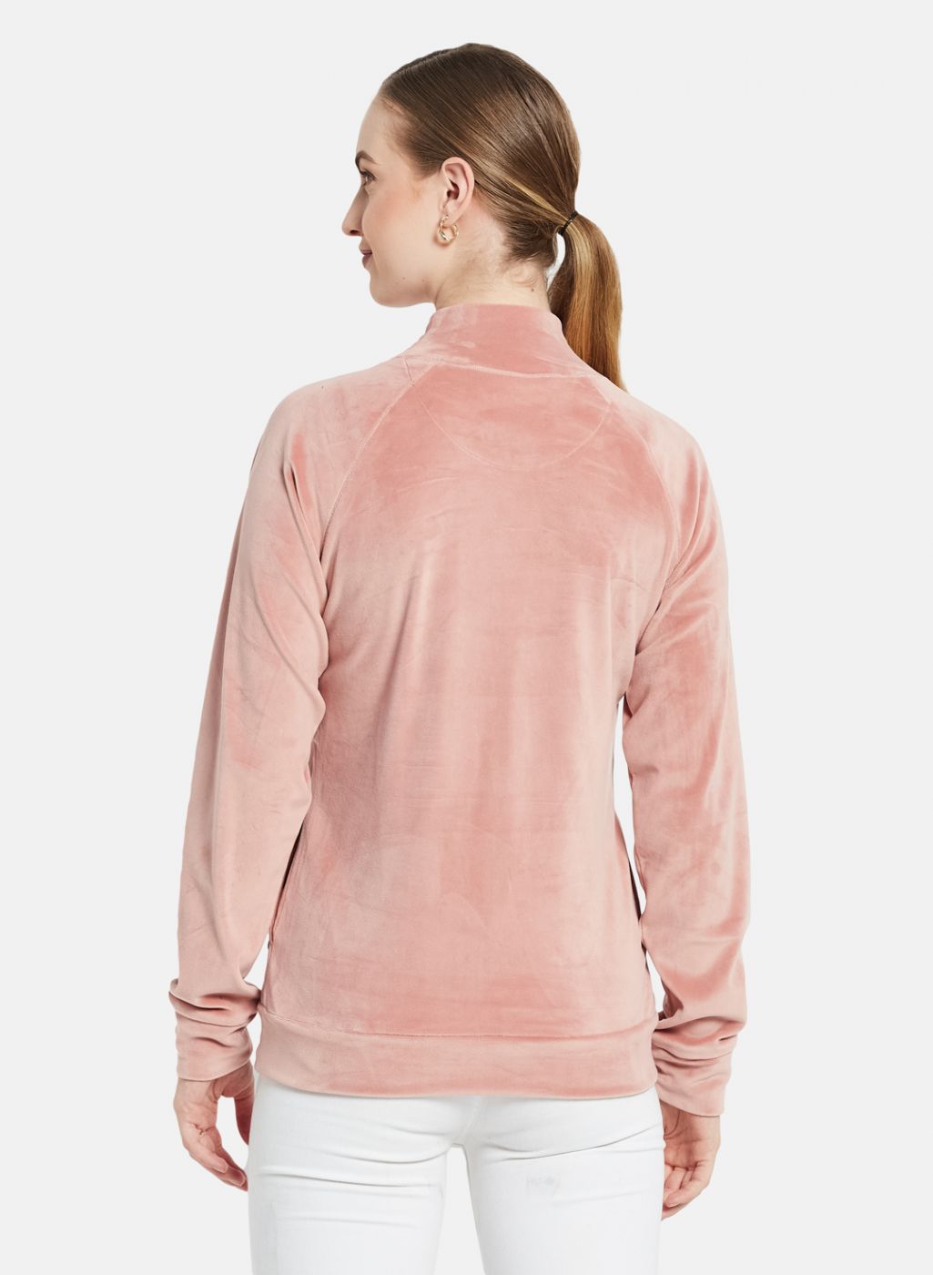 Women Pink Solid Sweatshirt