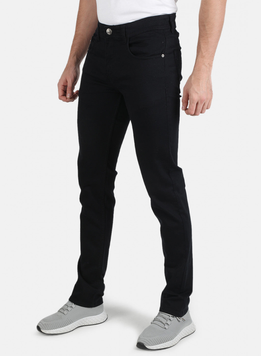 Men Black Narrow Fit Denim