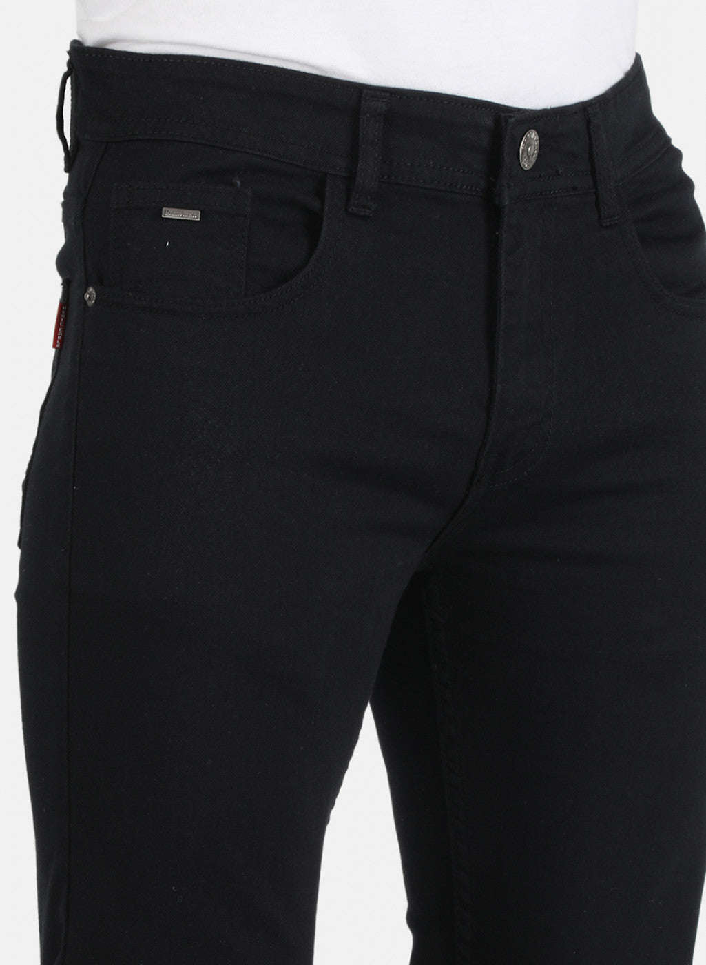 Men Black Narrow Fit Denim