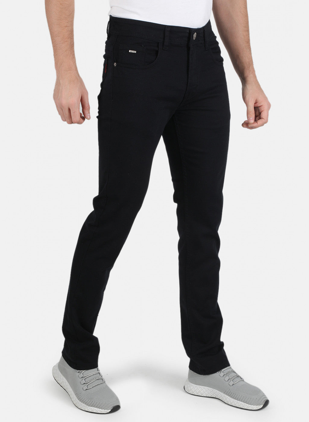 Men Black Narrow Fit Denim