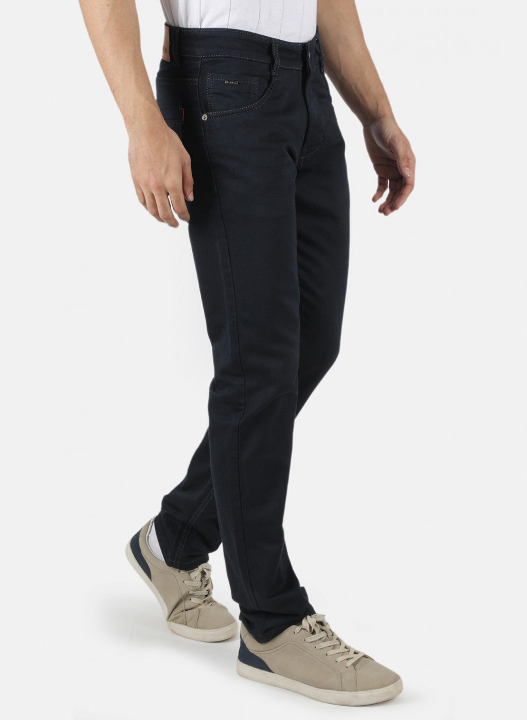 Men Grey Narrow Fit Denim