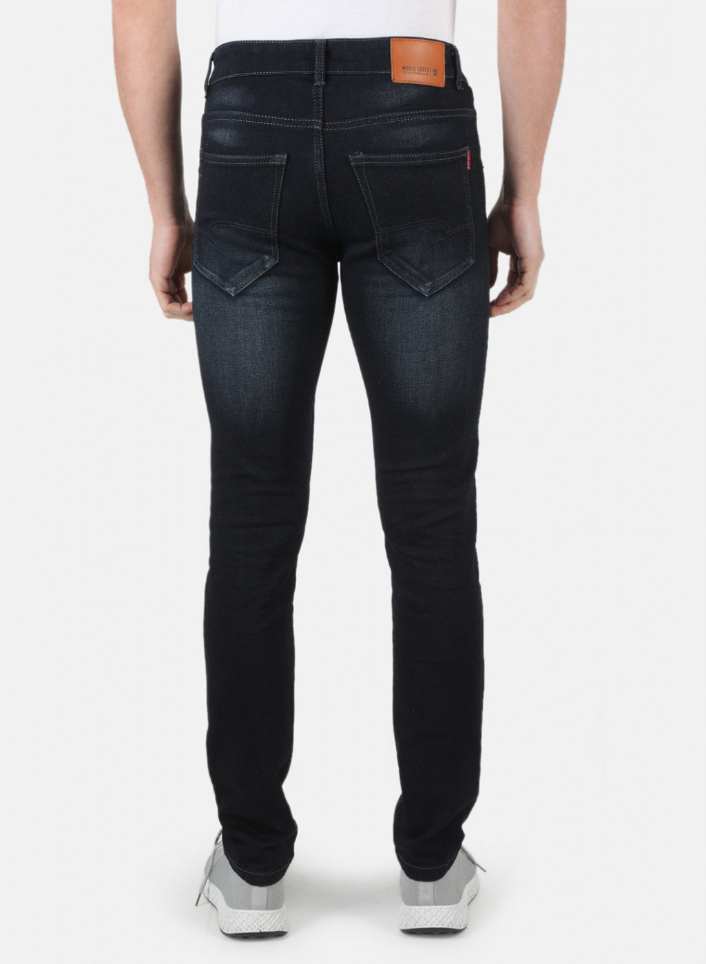 Men Navy Blue Skinny Fit Denim