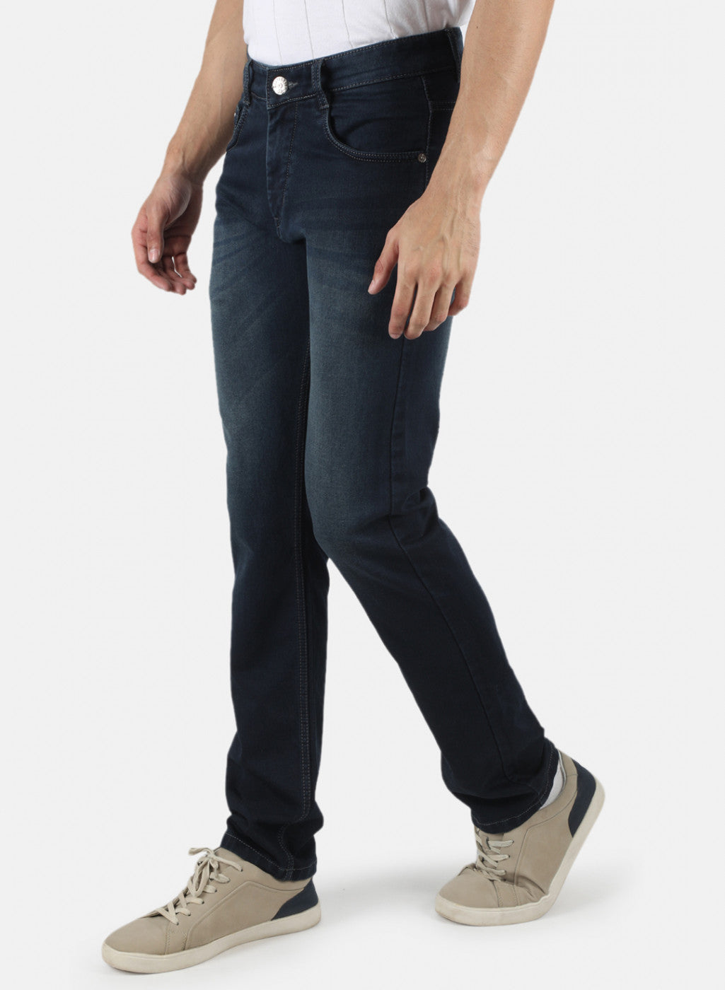 Men Black Regular Fit Denim