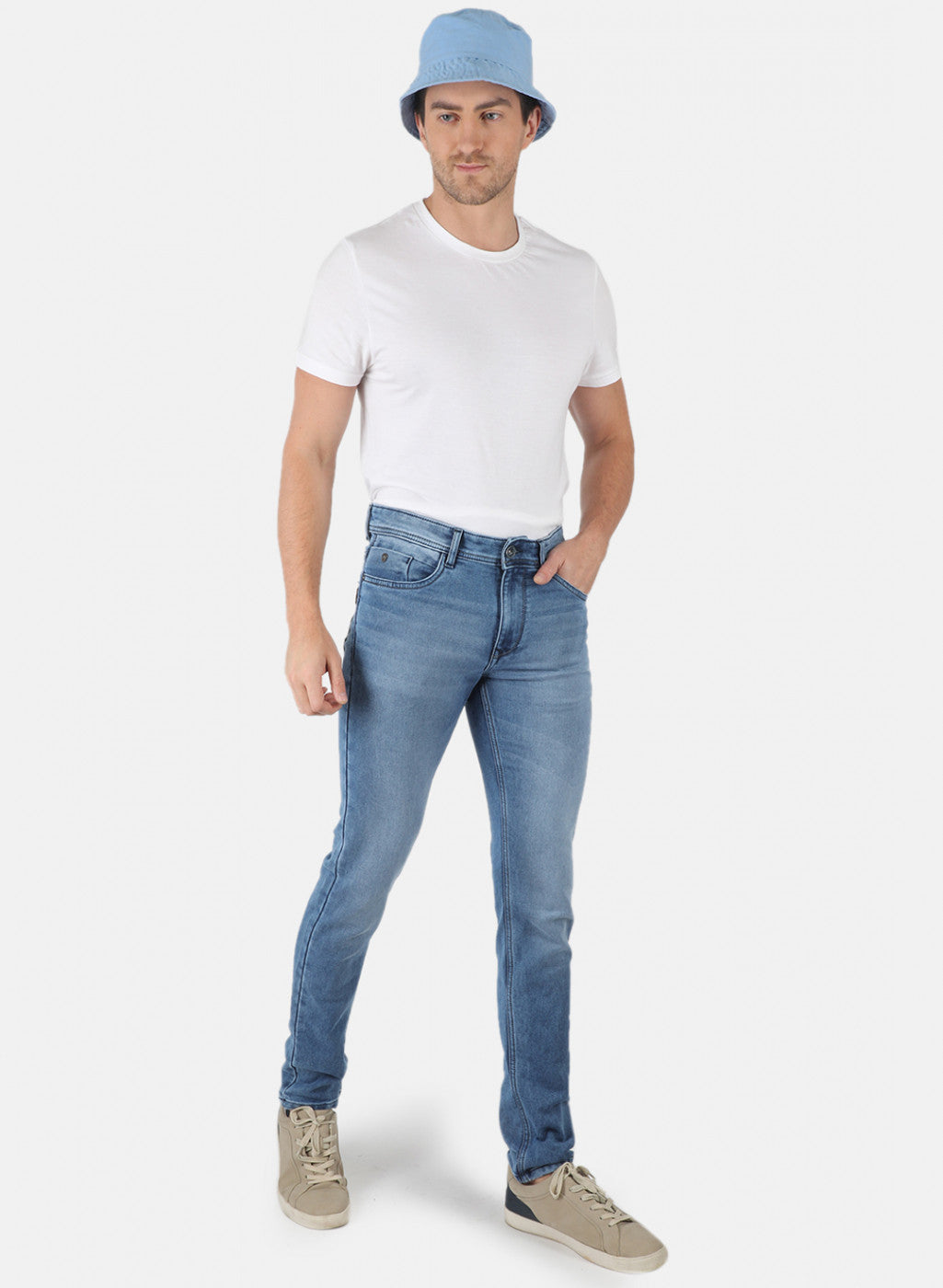 Men Blue Narrow Fit Denim