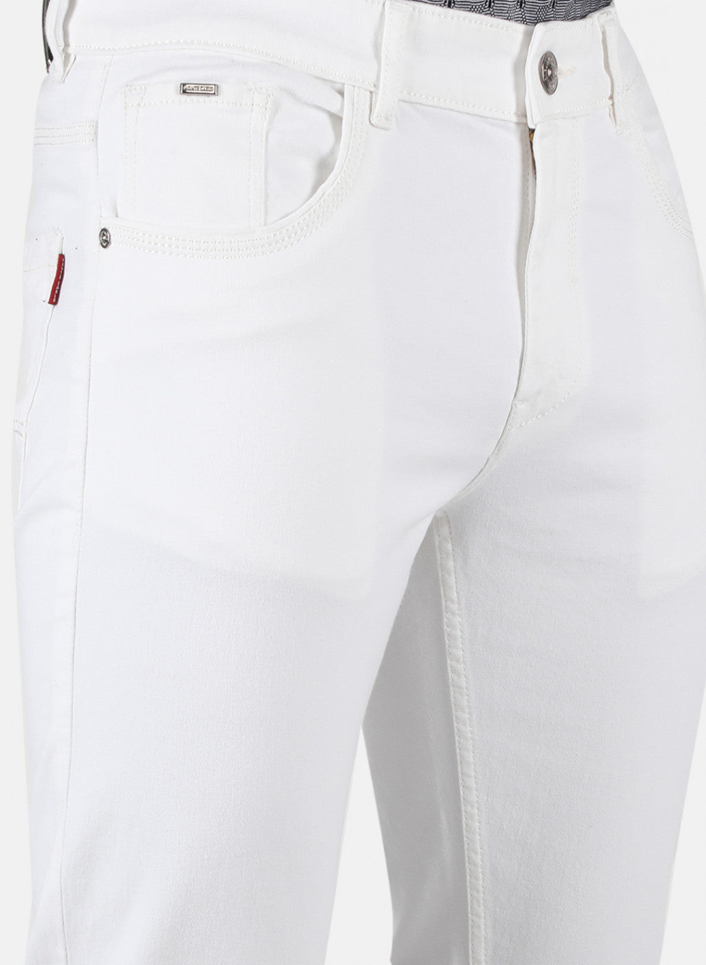 Men White Skinny Fit Denim