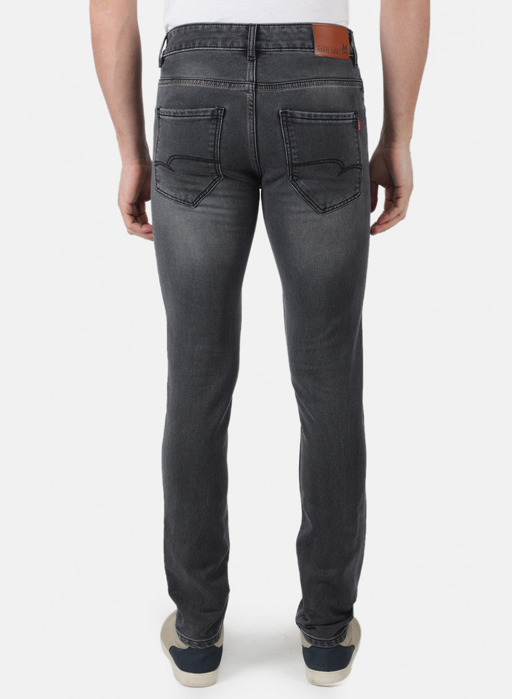 Men Grey Narrow Fit Denim