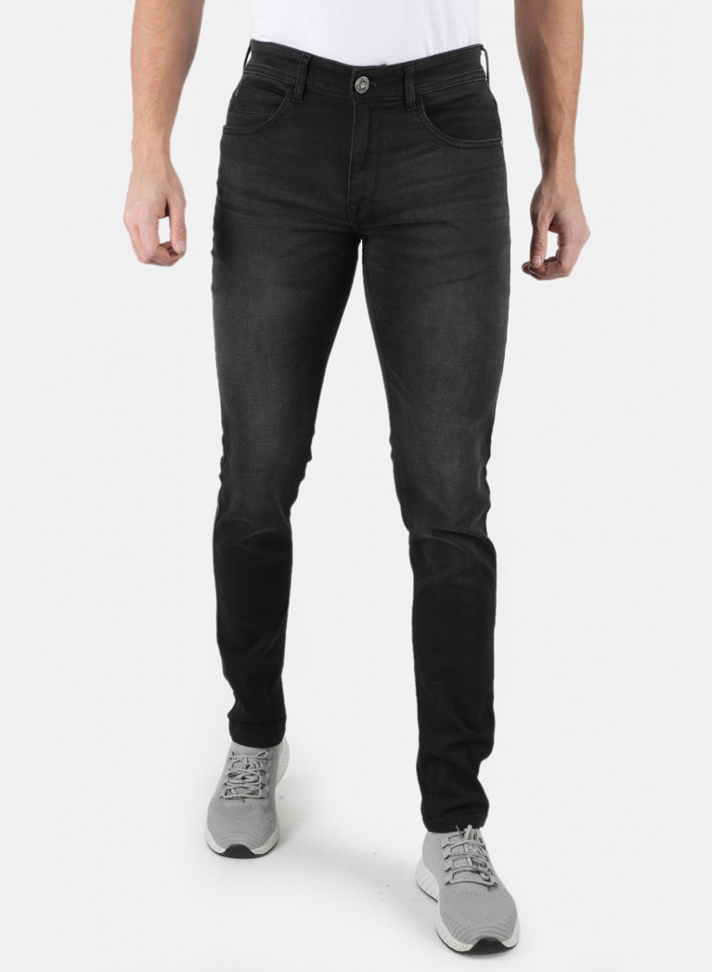 Men Black Skinny Fit Denim