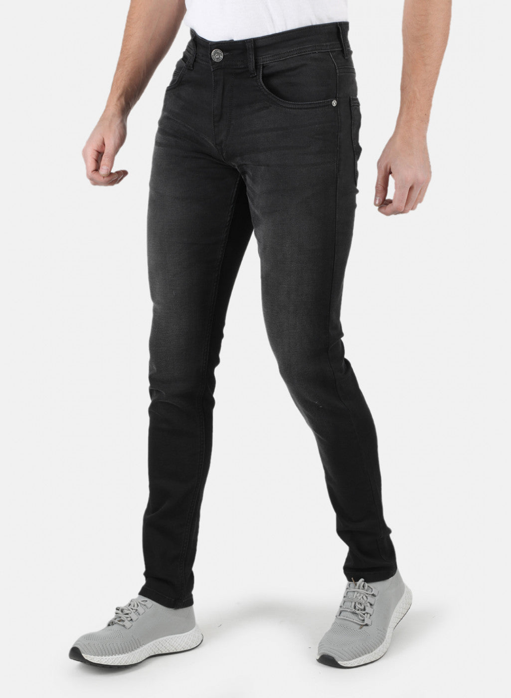 Men Black Skinny Fit Denim