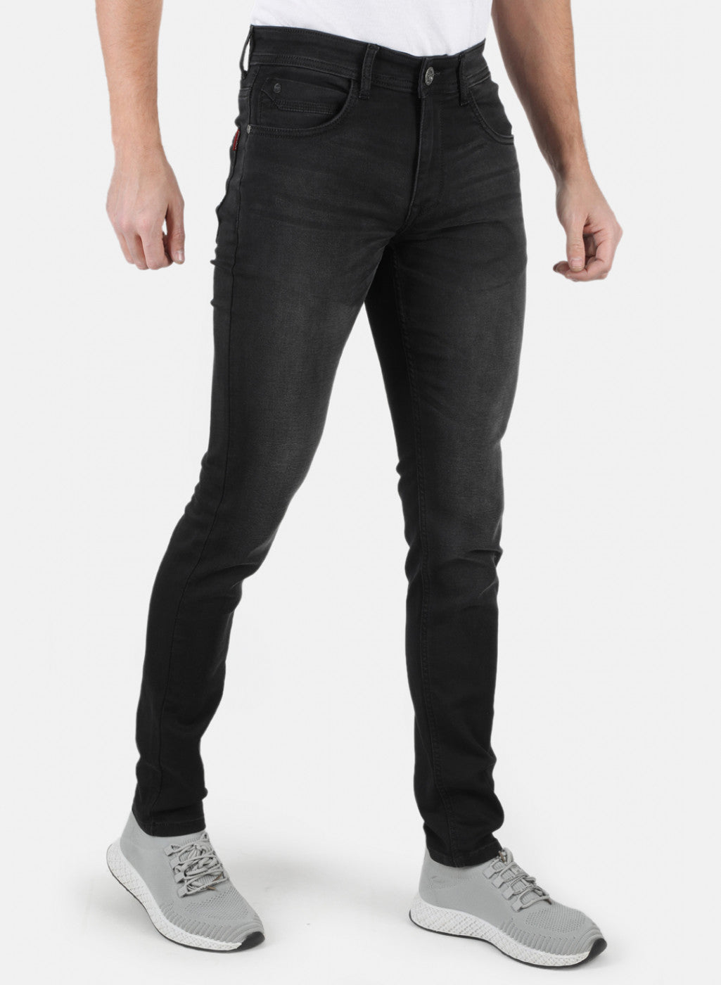 Men Black Skinny Fit Denim