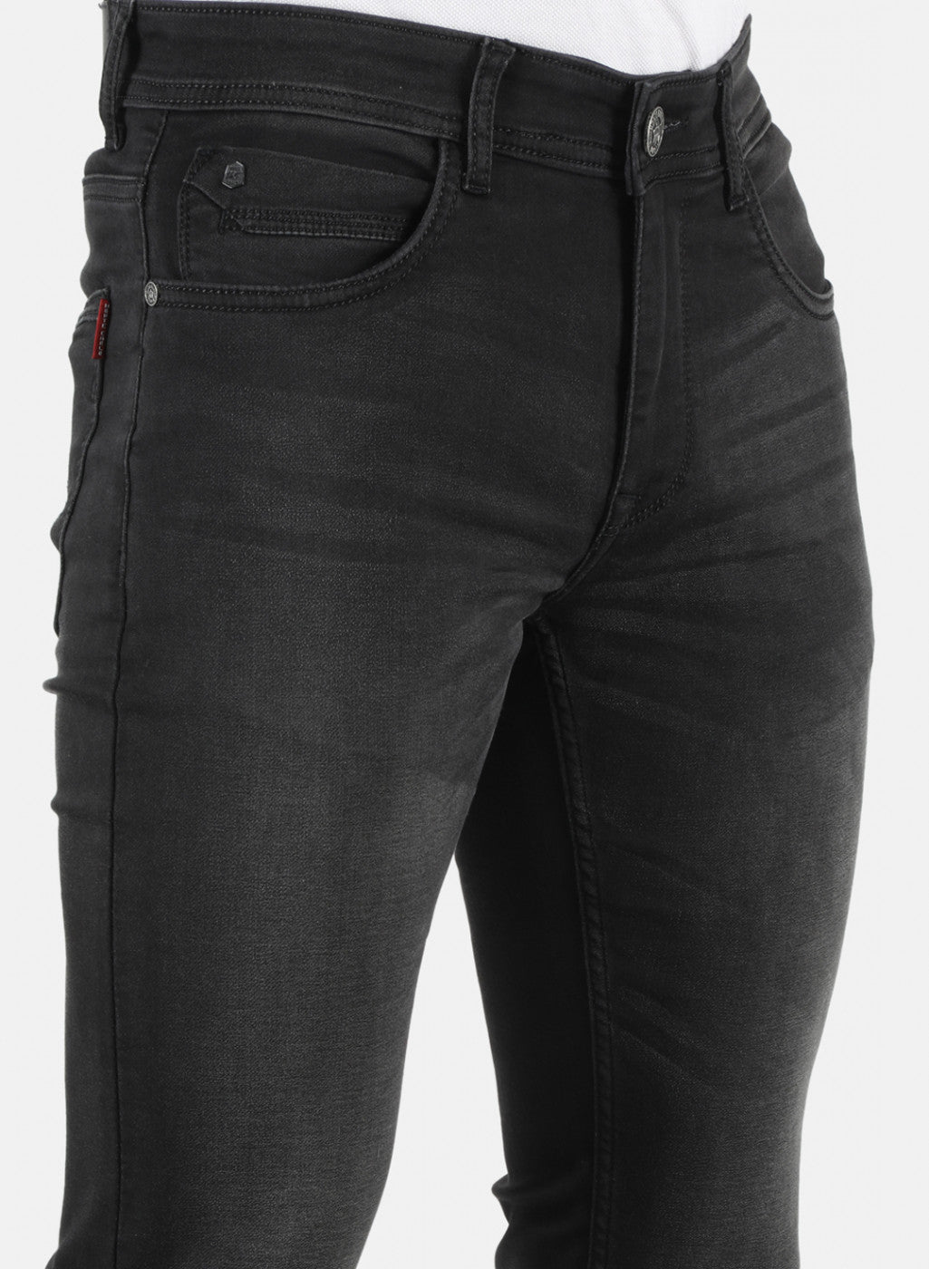 Men Black Skinny Fit Denim