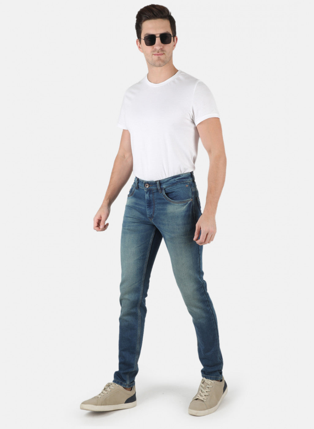 Men Blue Narrow Fit Denim