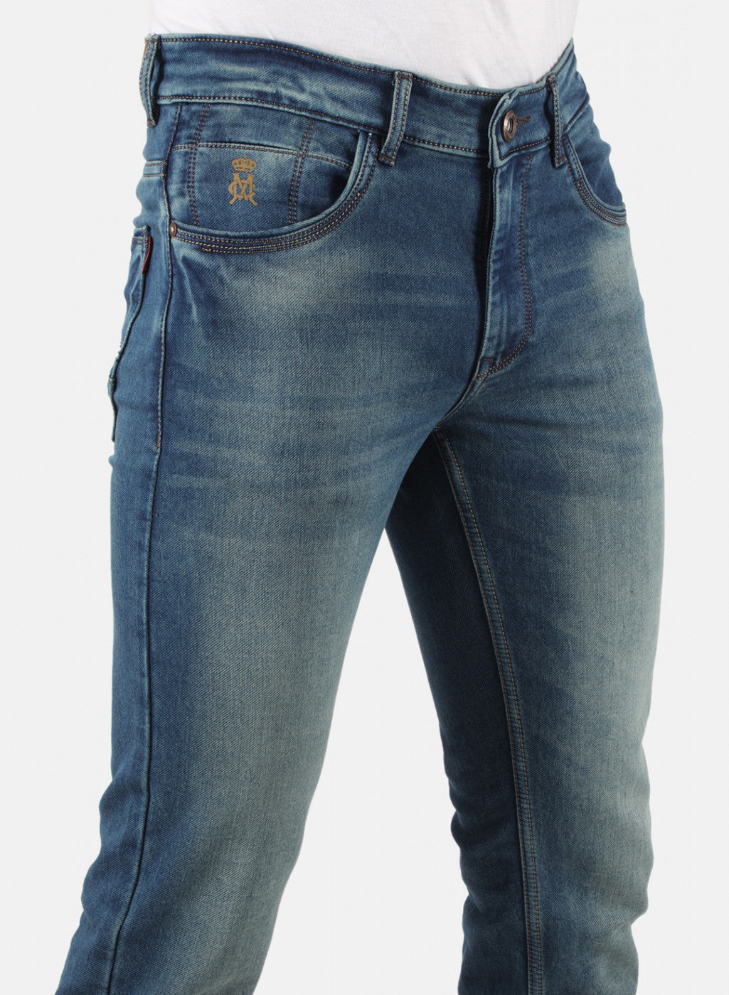 Men Blue Narrow Fit Denim