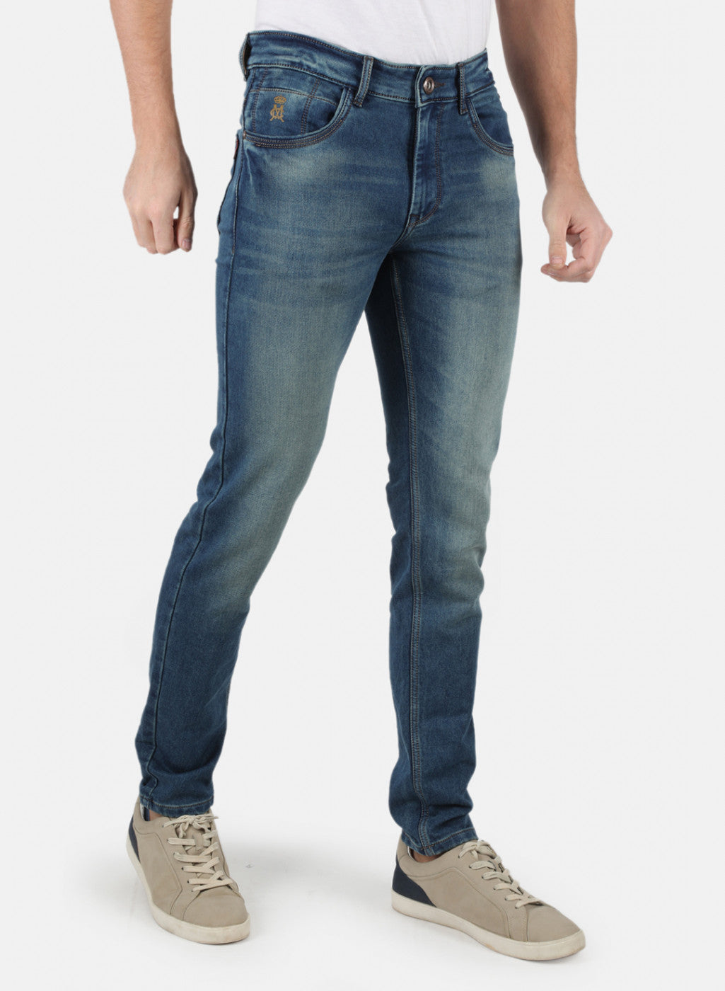 Men Blue Narrow Fit Denim