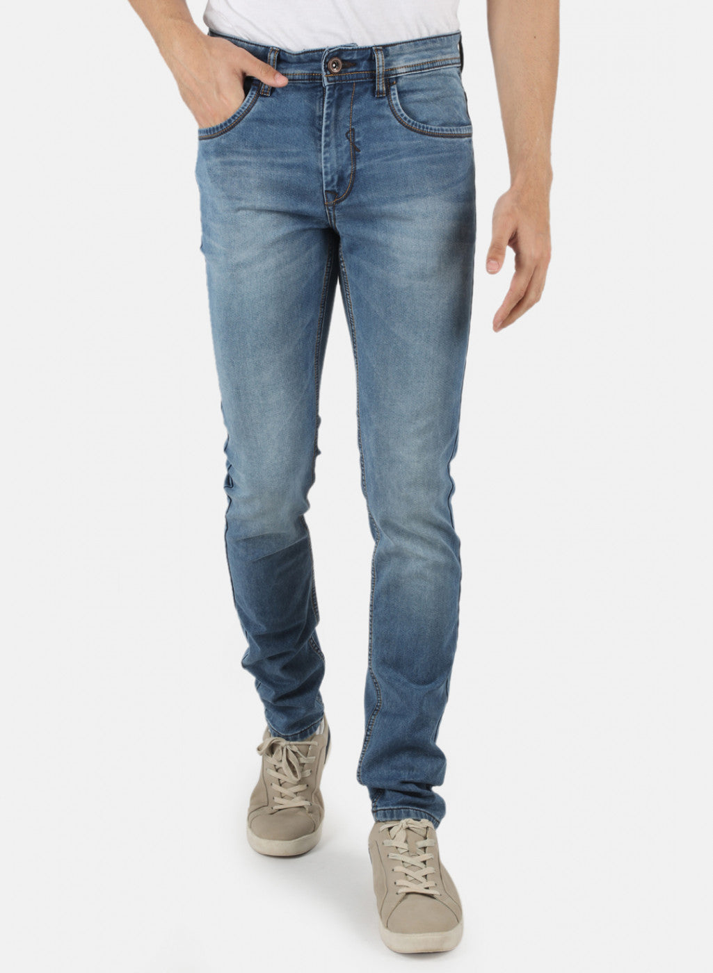 Men Blue Narrow Fit Denim