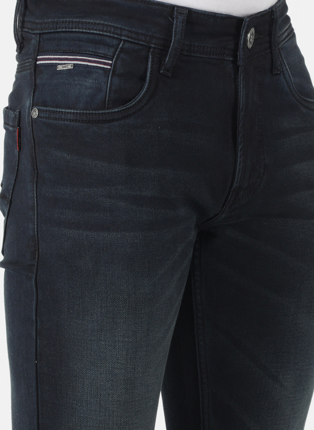 Men Black Narrow Fit Denim