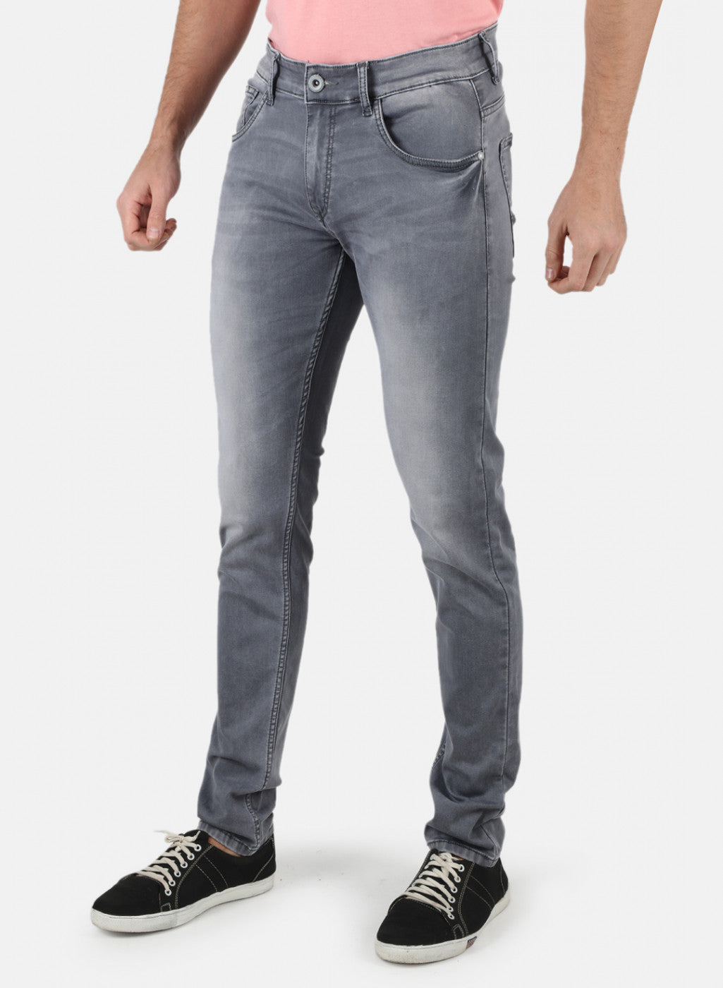 Men Grey Skinny Fit Denim