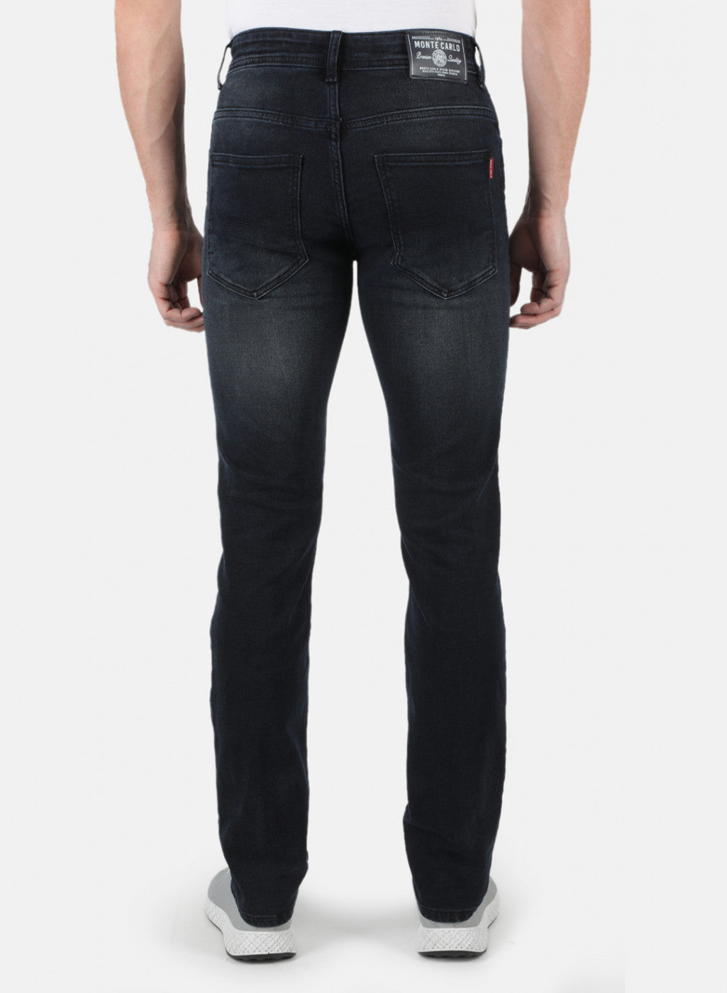 Men Navy Blue Narrow Fit Denim