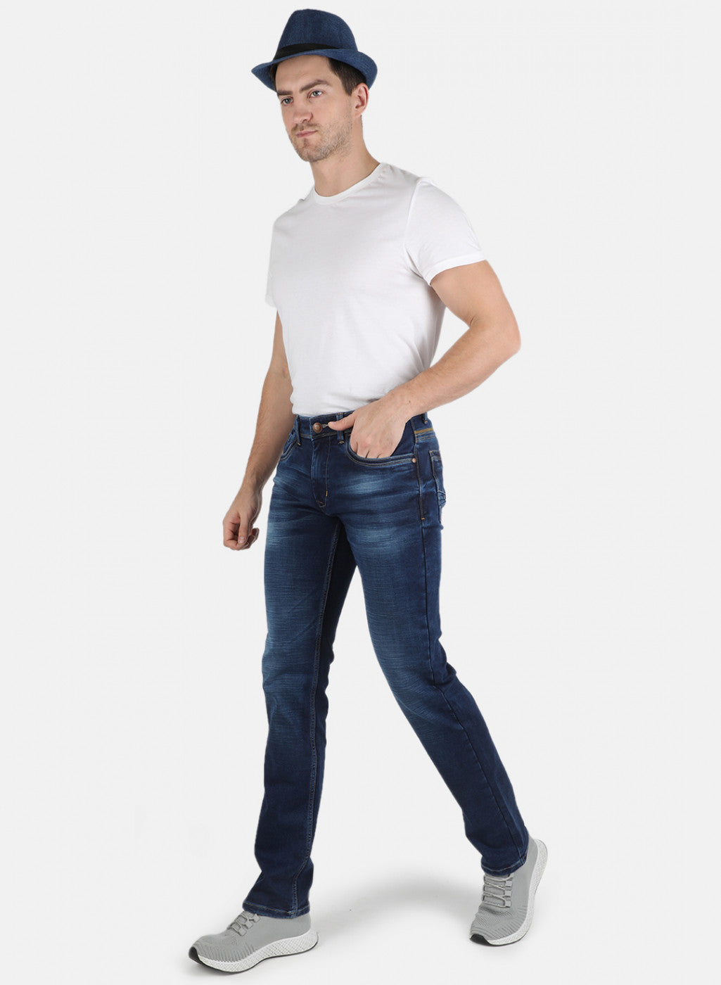 Men Blue Narrow Fit Denim