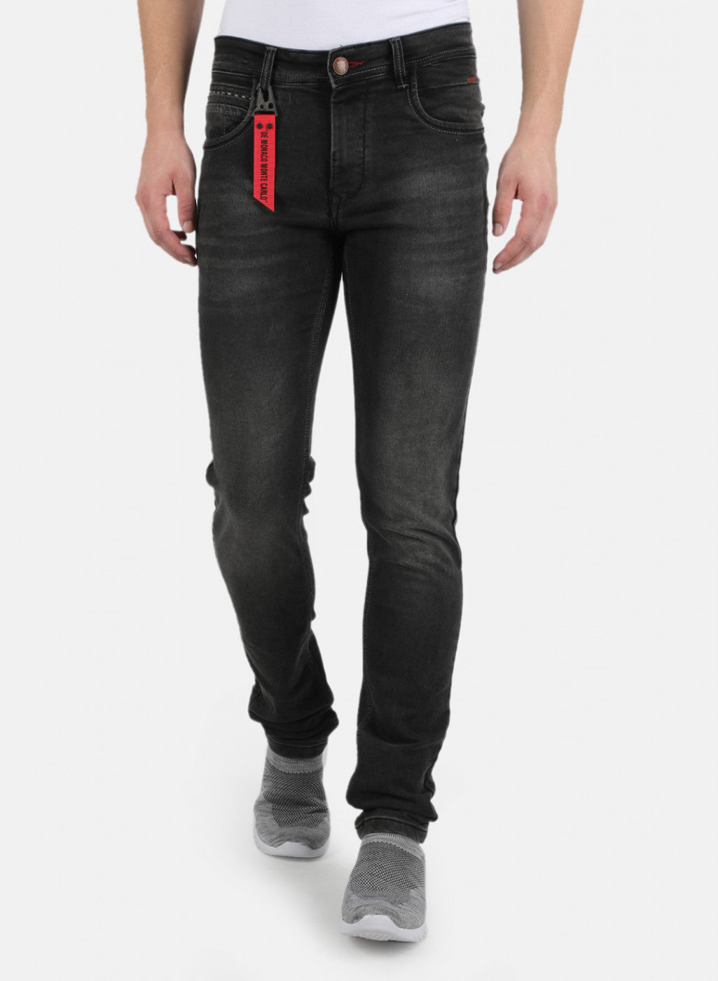 Men Black Skinny Fit Denim