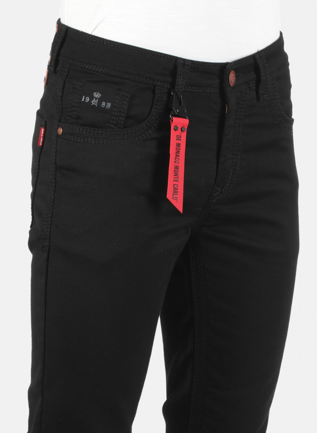 Men Black Narrow Fit Denim