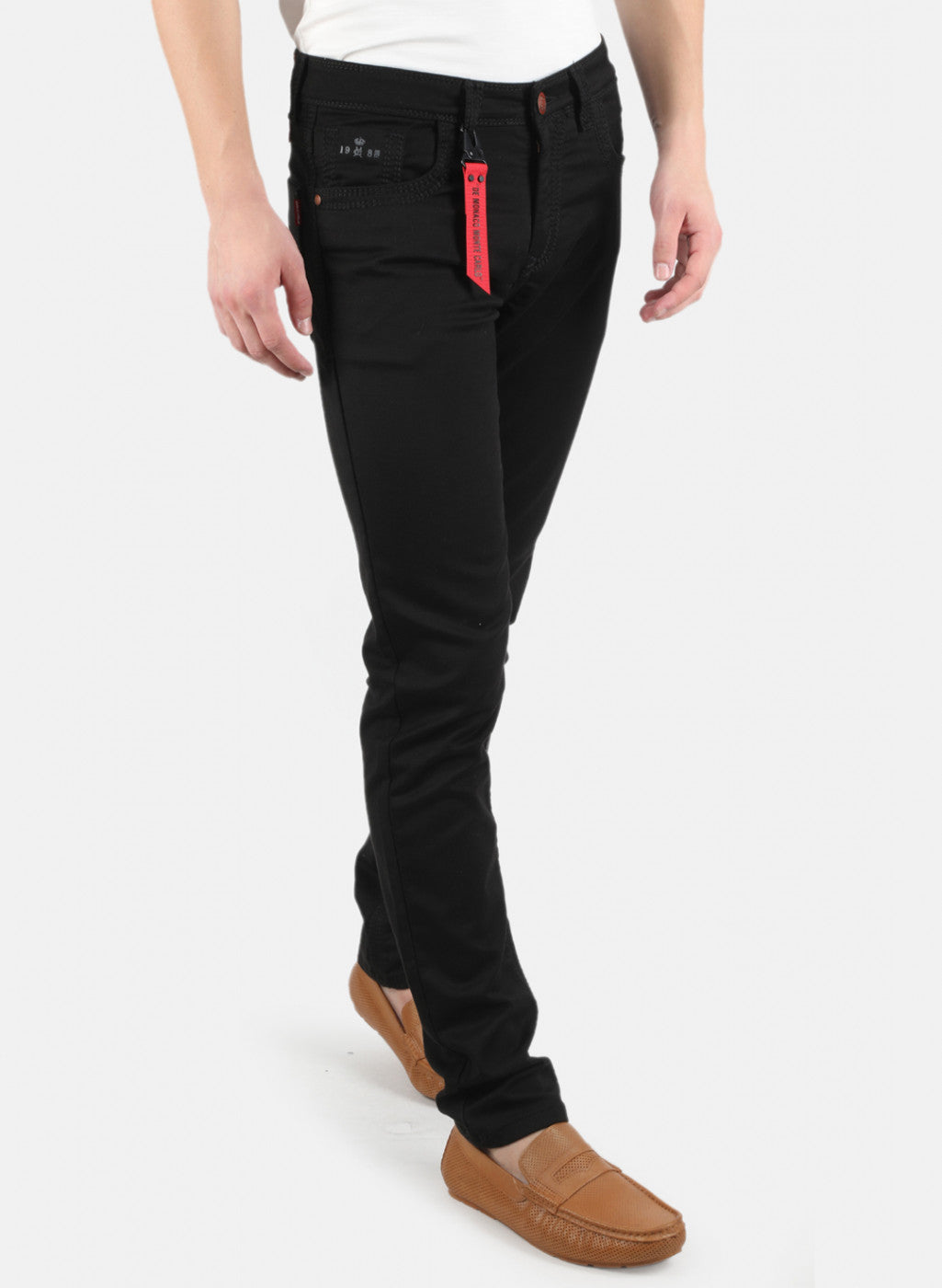 Men Black Narrow Fit Denim