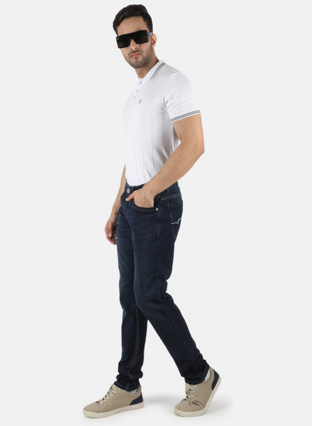 Men Blue Narrow Fit Denim