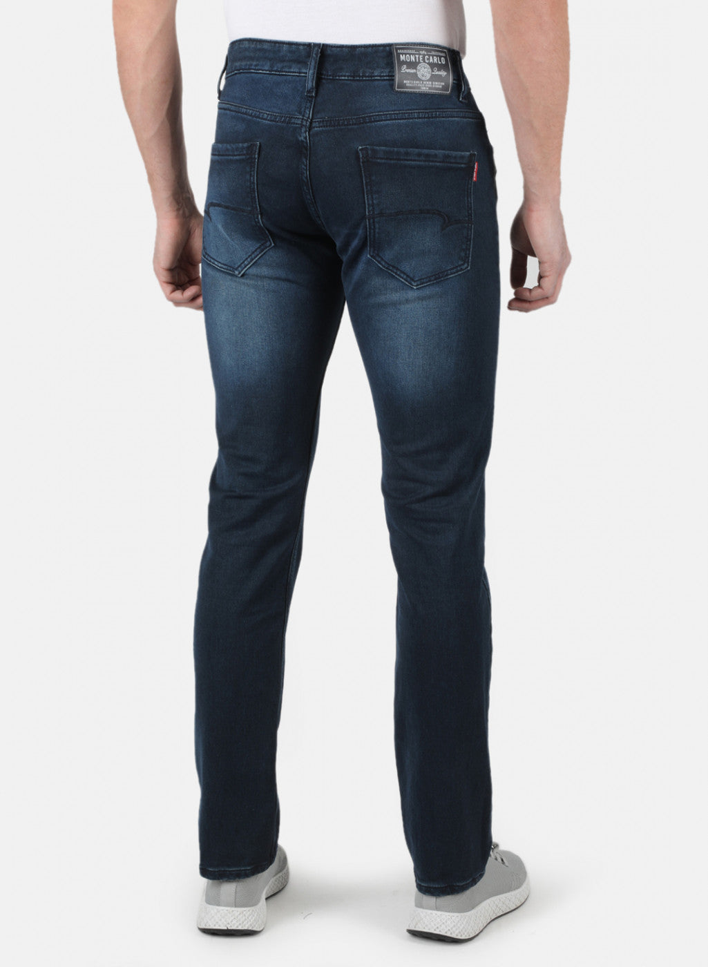 Men Navy Blue Narrow Fit Denim