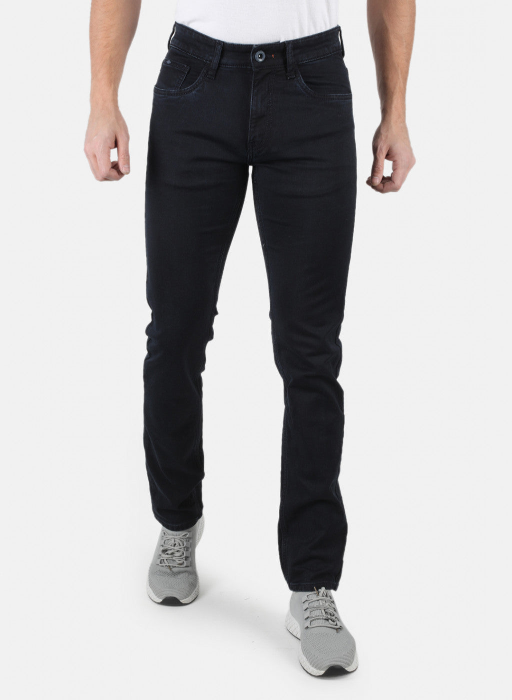 Men Navy Blue Narrow Fit Denim