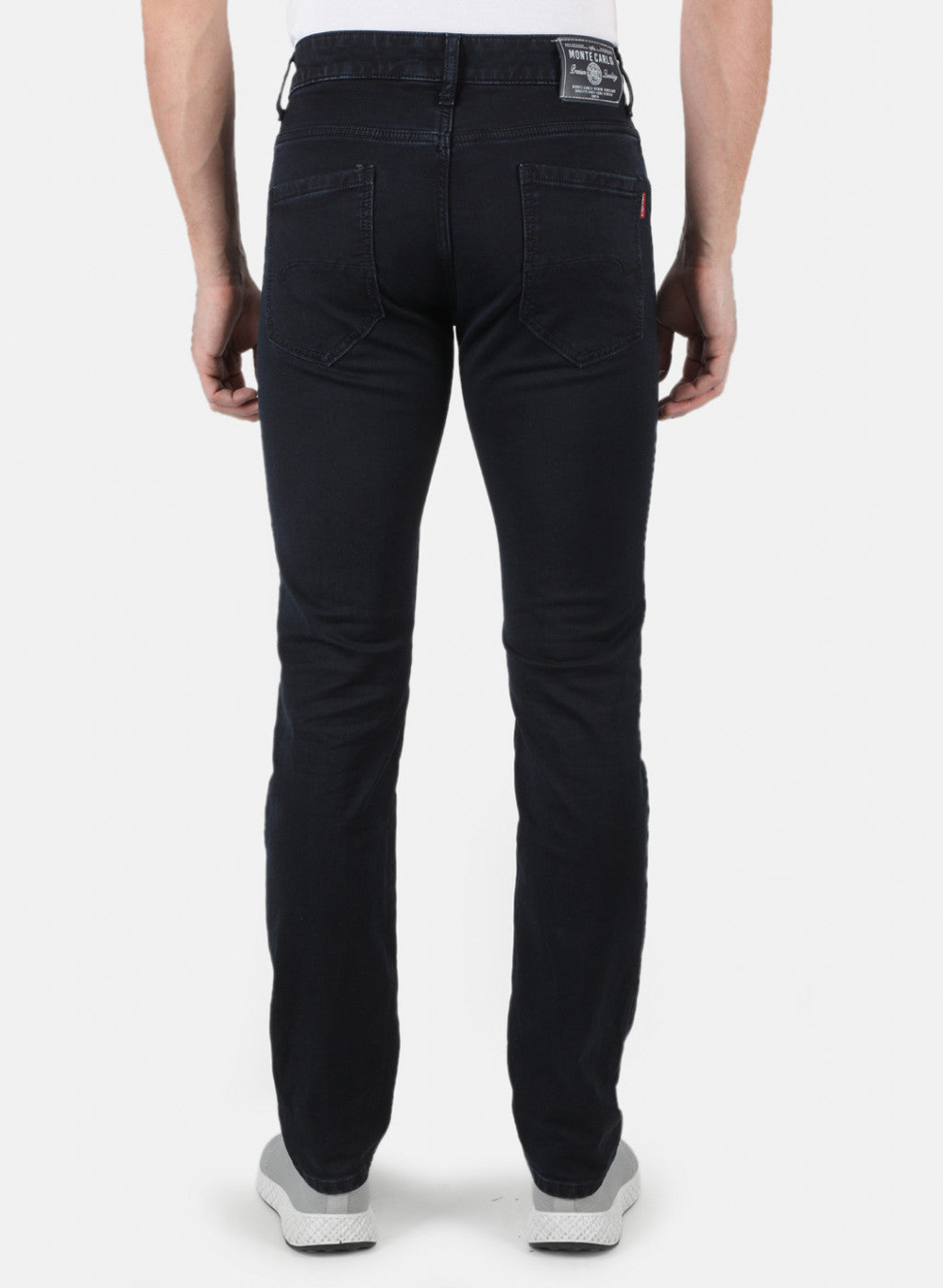 Men Navy Blue Narrow Fit Denim