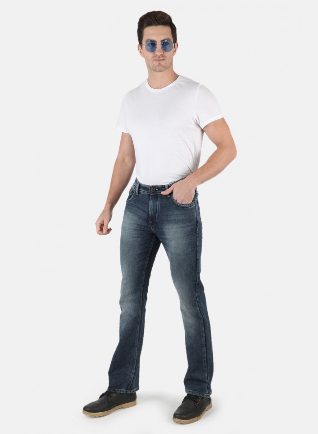 Men Blue Tailor Fit Denim