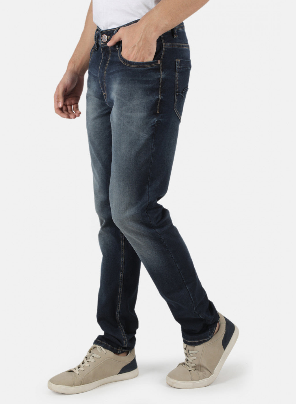 Men Blue Narrow Fit Denim