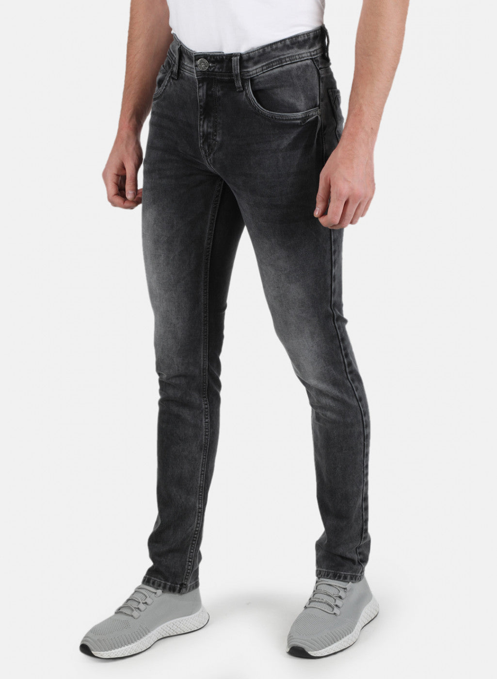 Men Black Skinny Fit Denim