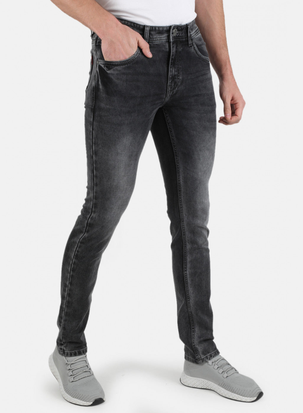 Men Black Skinny Fit Denim