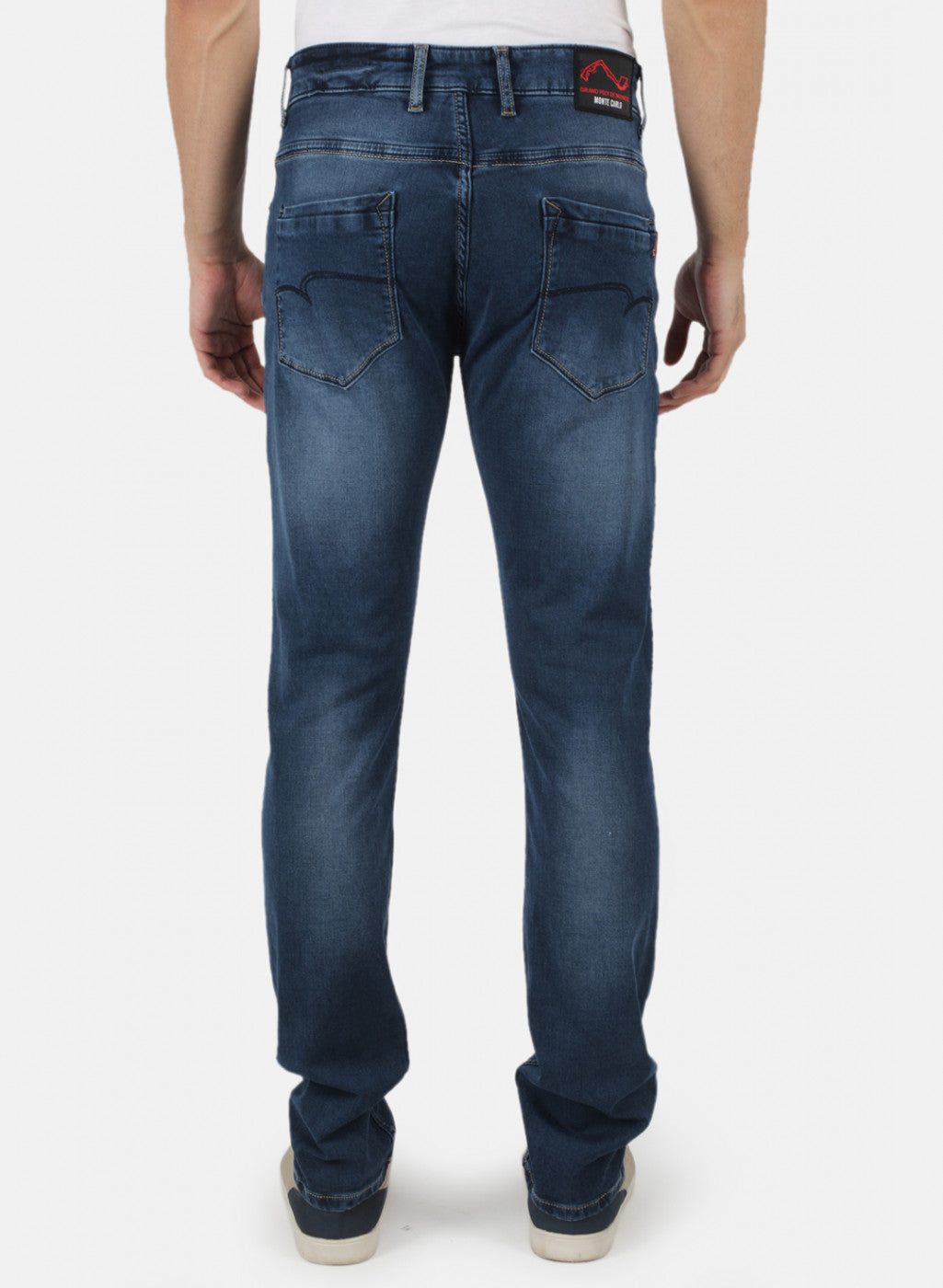 Men Navy Blue Narrow Fit Denim