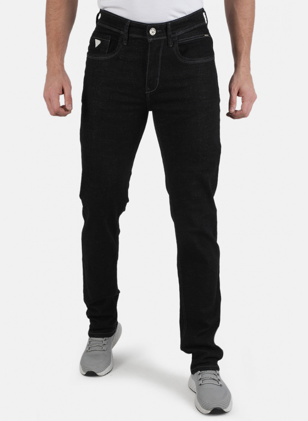 Men Black Narrow Fit Denim