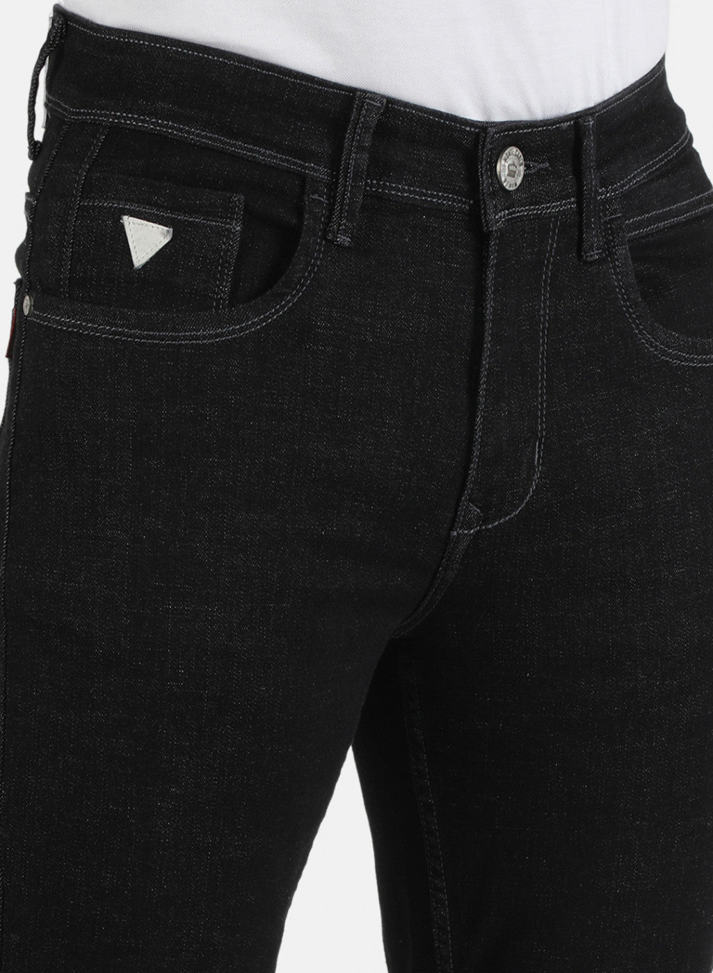 Men Black Narrow Fit Denim