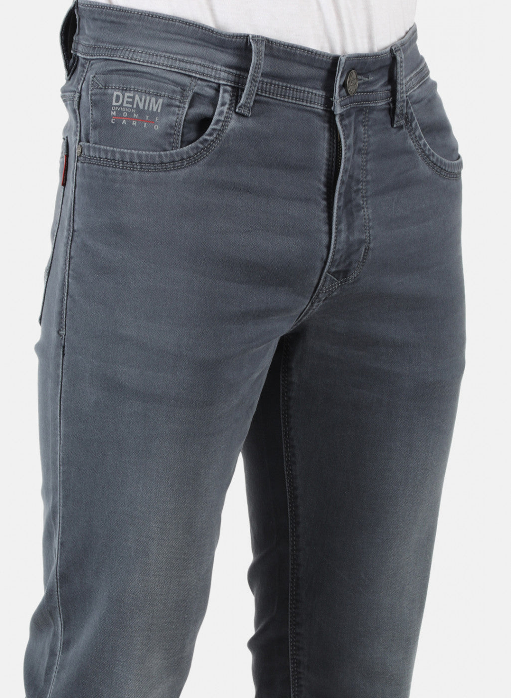 Men Grey Narrow Fit Denim