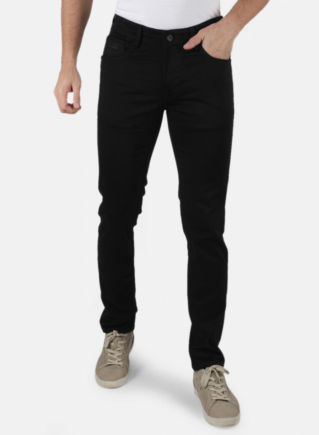 Men Black Skinny Fit Denim