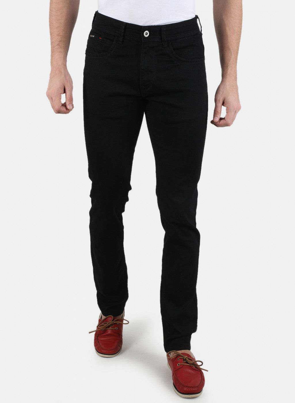 Men Black Narrow Fit Denim