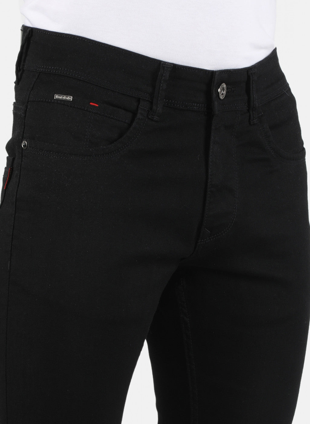 Men Black Narrow Fit Denim