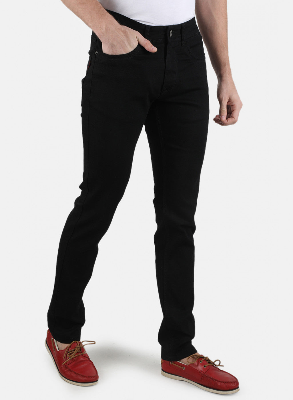 Men Black Narrow Fit Denim