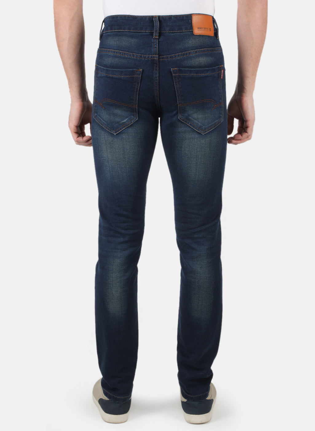 Men Navy Blue Skinny Fit Denim