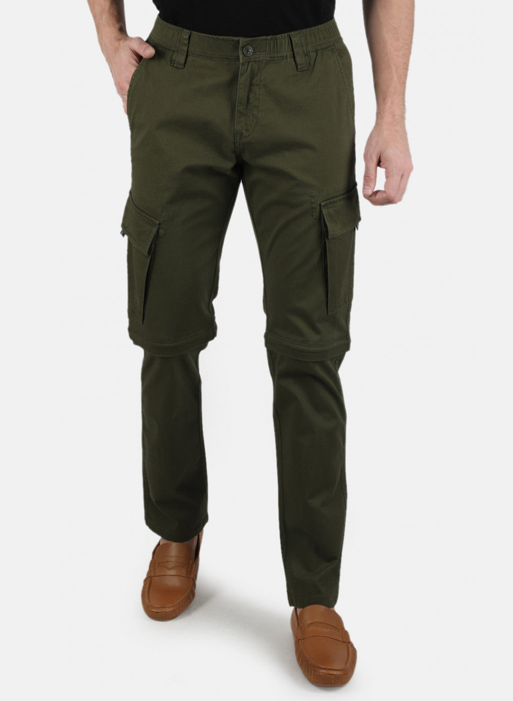 Men Khaki Skinny Fit Denim