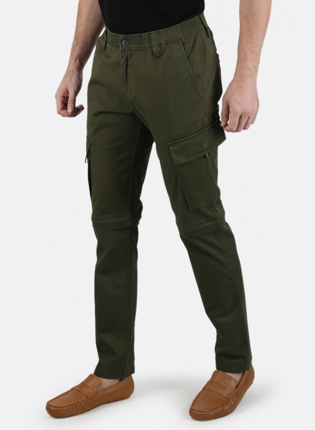 Men Khaki Skinny Fit Denim